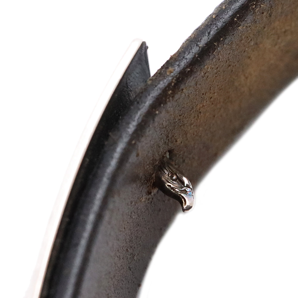 ゴローズ【 goro's 】プレーン特大フェザー付き角バックルベルト