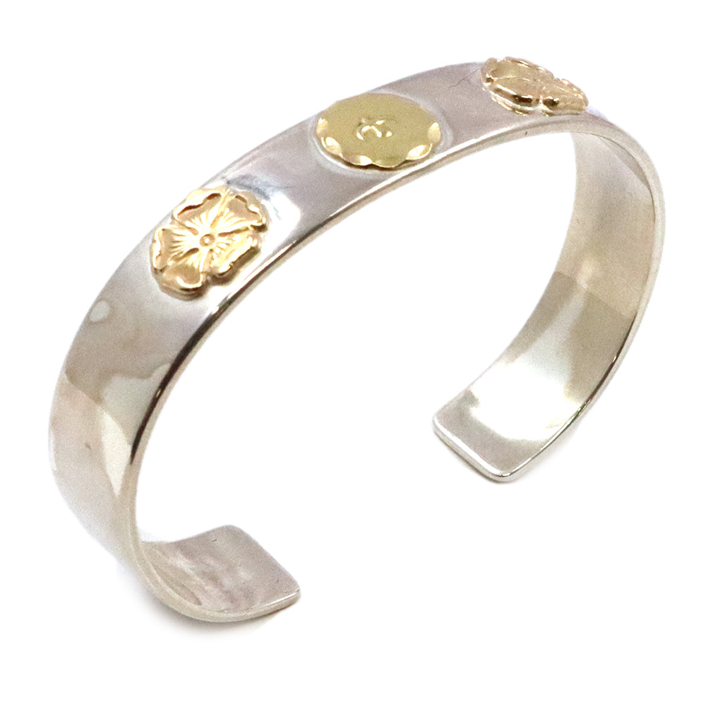 ゴローズ【 goro's 】Wローズ平打ちブレス（M）