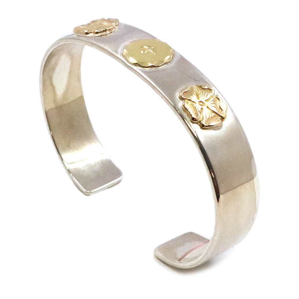 ゴローズ【 goro's 】Wローズ平打ちブレス（M）