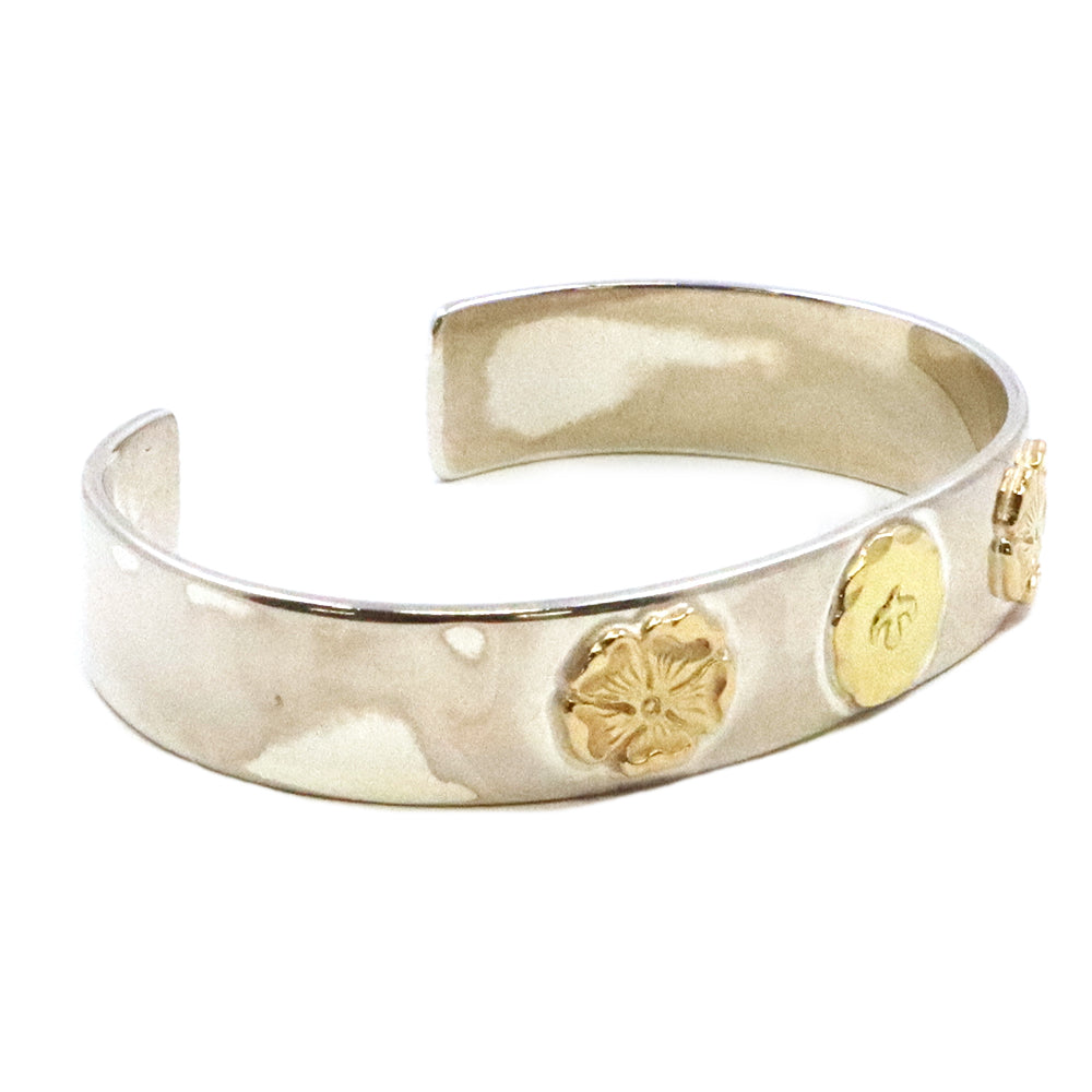 ゴローズ【 goro's 】Wローズ平打ちブレス（M）