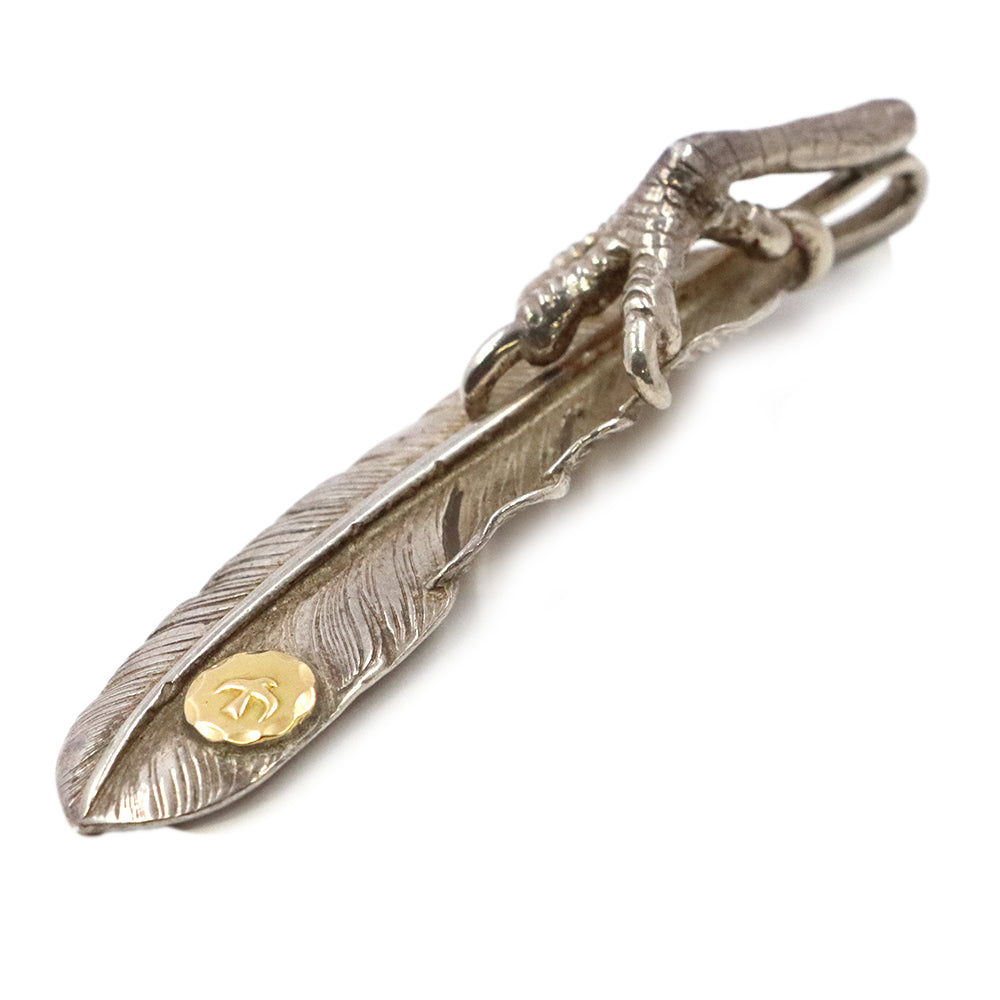 ゴローズ【 goro's 】銀爪メタル付きフェザー（左）