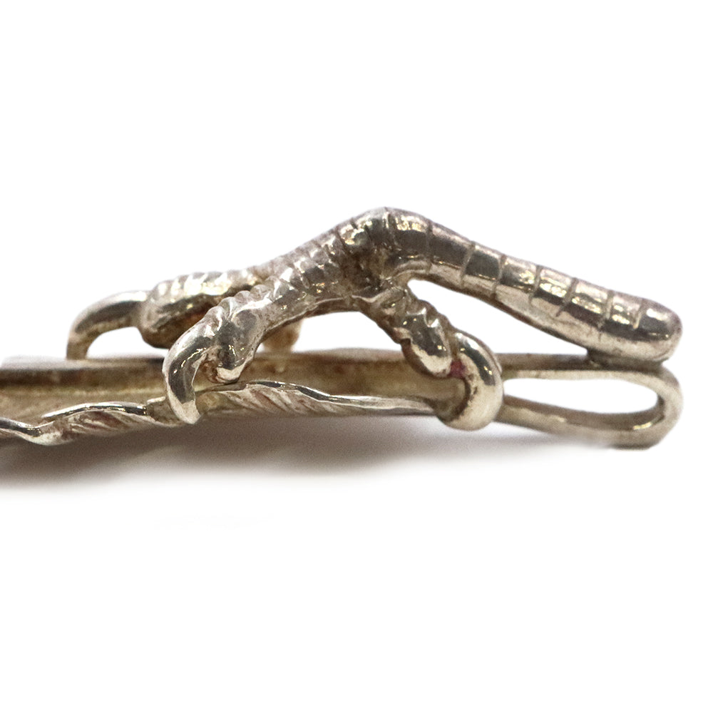 ゴローズ【 goro's 】銀爪メタル付きフェザー（左）