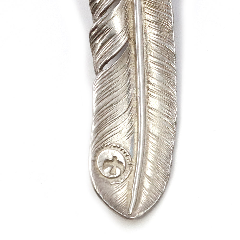 ゴローズ【 goro's 】銀爪メタル付きフェザー（左）