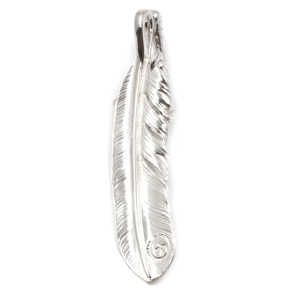 ゴローズ【 goro's 】銀爪メタル付きフェザー（右）