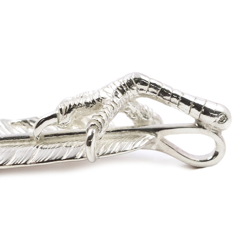 ゴローズ【 goro's 】銀爪メタル付きフェザー（右）