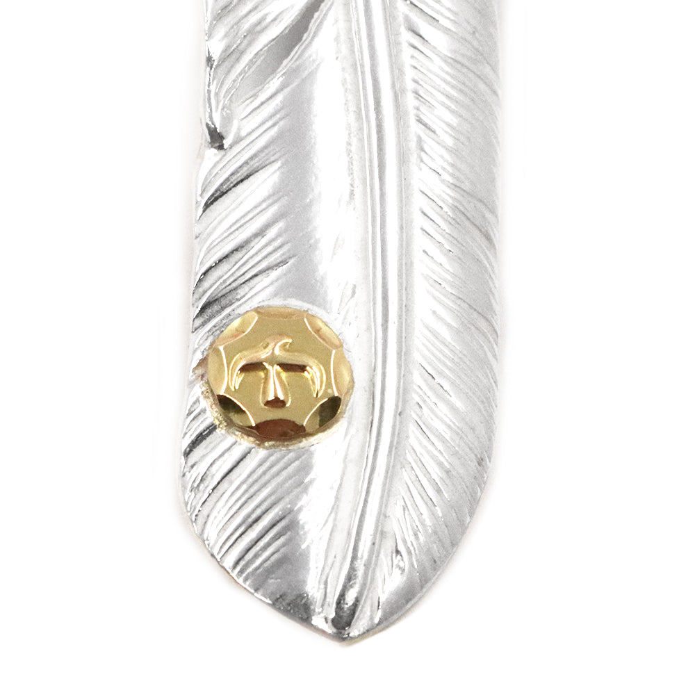 ゴローズ【 goro's 】銀爪メタル付きフェザー（右）