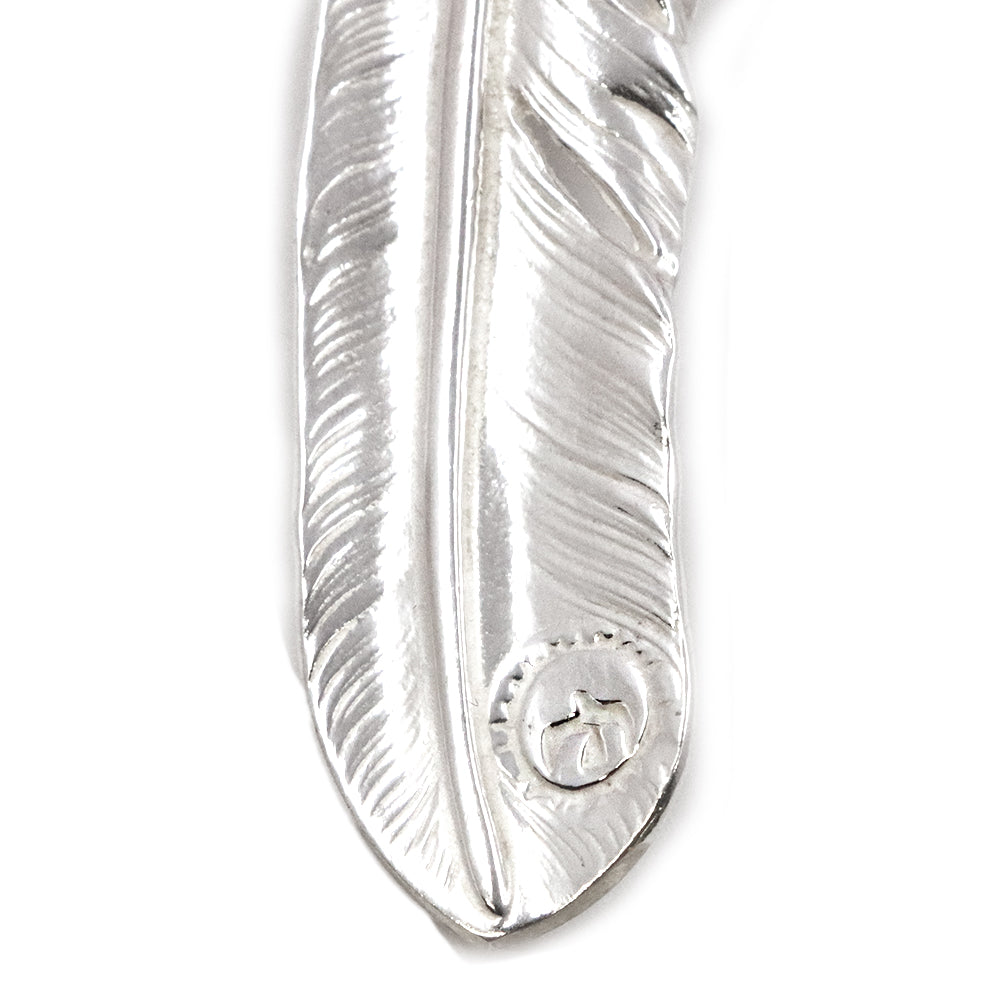 ゴローズ【 goro's 】銀爪メタル付きフェザー（右）