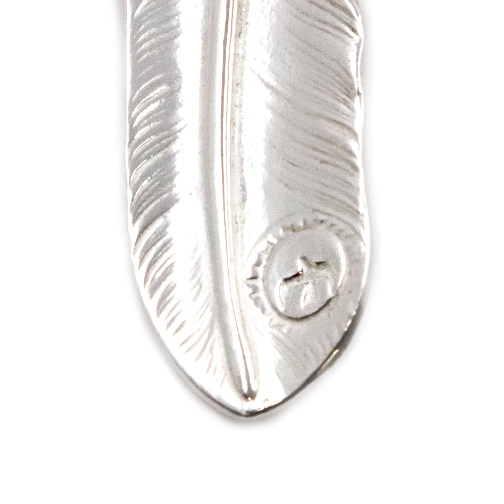 ゴローズ【 goro's 】銀爪メタル付き特大フェザー（右）