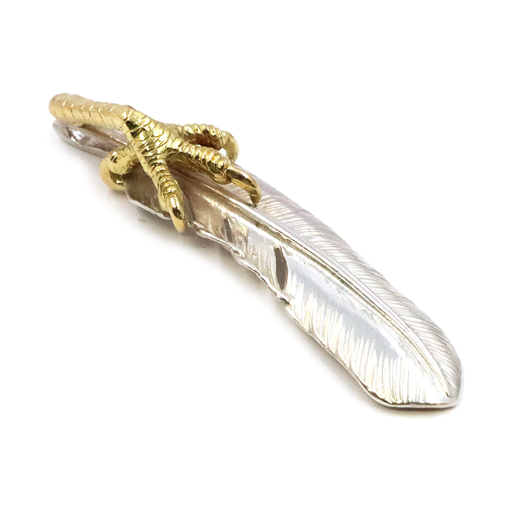 ゴローズ【 goro's 】金爪プレーン特大フェザー（右）